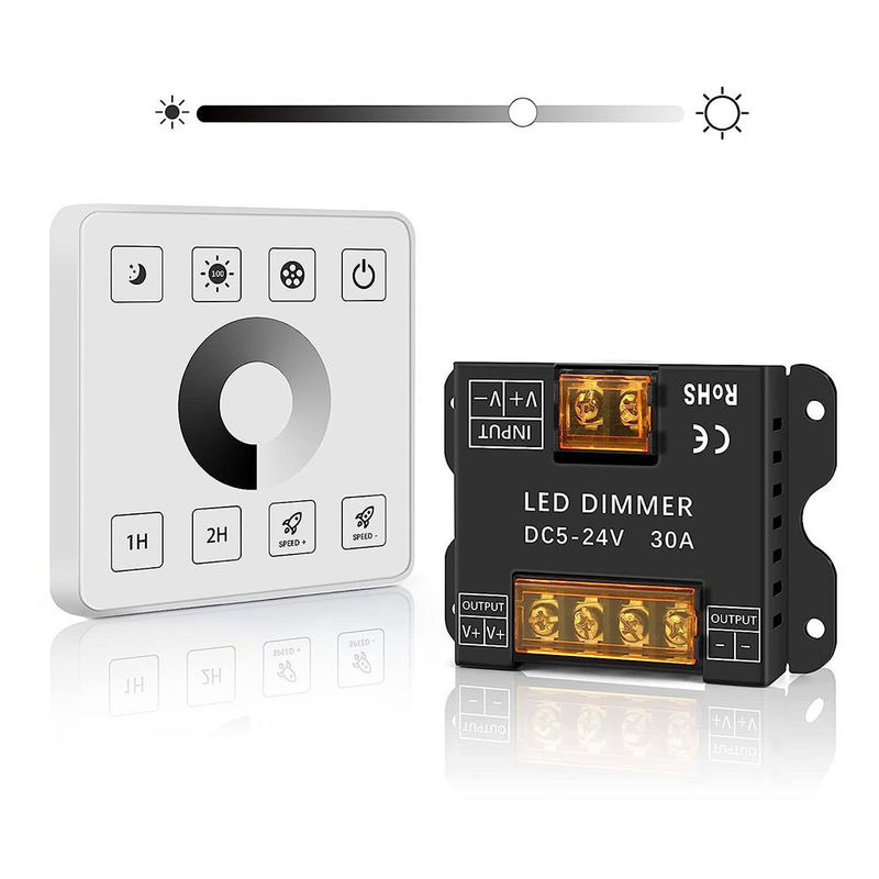 Wireless RF Touch Panel LED-Lichtcontroller für monochrome Zweifarbige und RGB-Leuchten