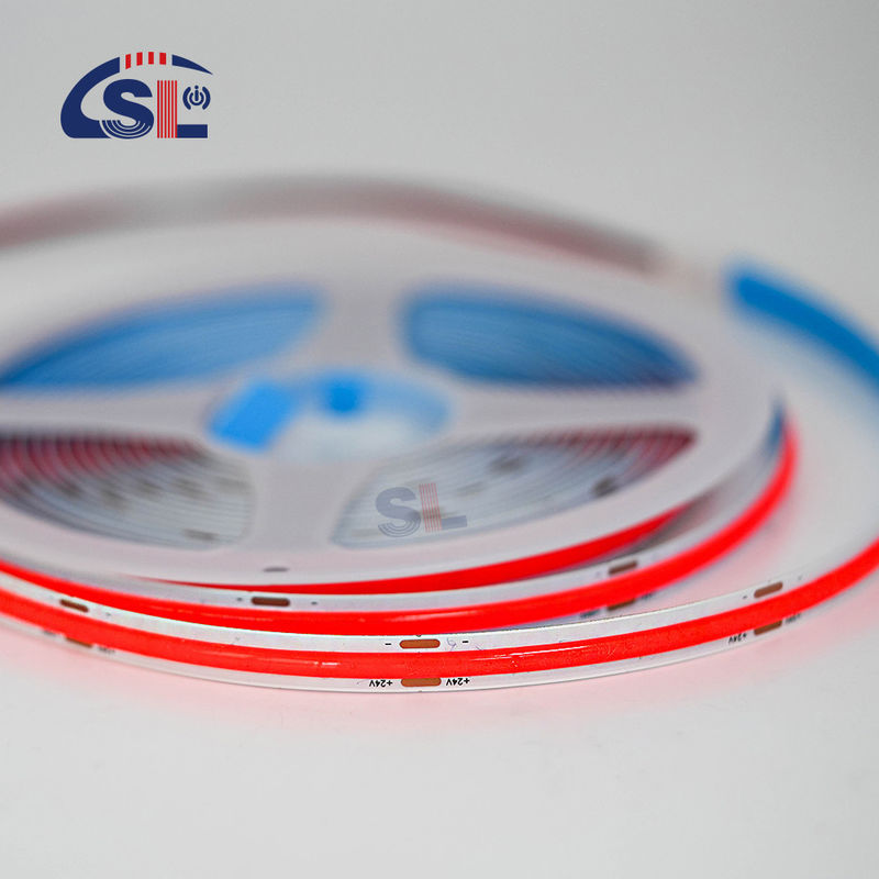 Erstaunliche 24v COB 320Ds 8mm Ra 85 Rot LED Lichtstreifen mit 50000 Stunden Lebensdauer