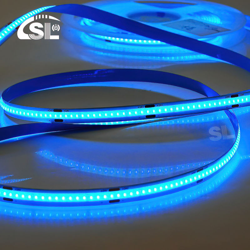 Hohe Helligkeit DC12V24V Eisblau COB Led Streifenlicht für Hotel und Innendekoration