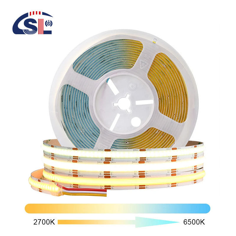 3000k 4000k 6500k CCT 3 Dimmable Cob Led Strip Light Für Küchenschränke Wasserdicht IP20