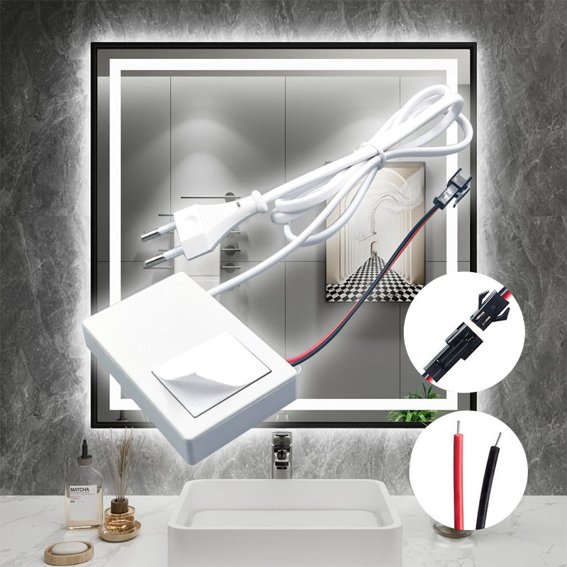 60W 12V Defogger mit einer Taste, einer Farbe, ausgewählter LED-Dimmer-Spiegel, Touch-Sensor-Schalter