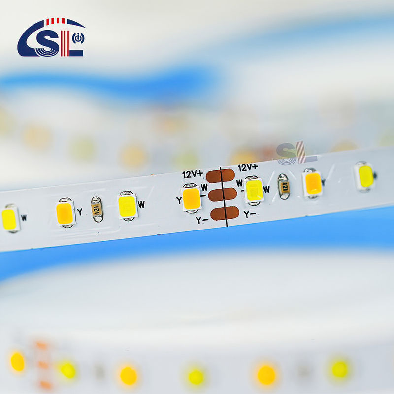 angepasste CCT 12V24V 8mm 120LEDs 3000K-6500K Warmweißweiß SMD2835 Led-Streifenlicht