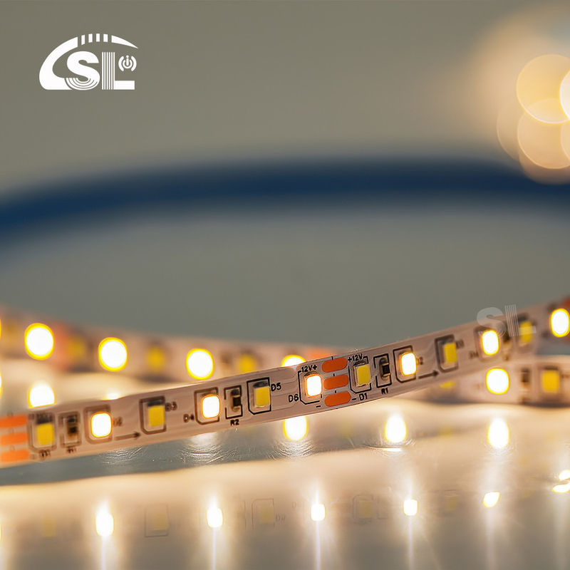 Flexible Dual-Colour Druckschneidplatte SMD2835 Led Streifenlicht 3000K-6500K Warm Weiß -Weiß