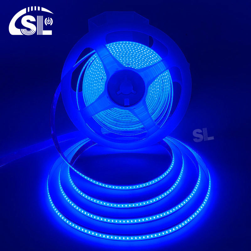 SL-COB-03208DB 8mm PCB Breite 180 Grad Blickwinkel Blaue LED-Lichtstreifen