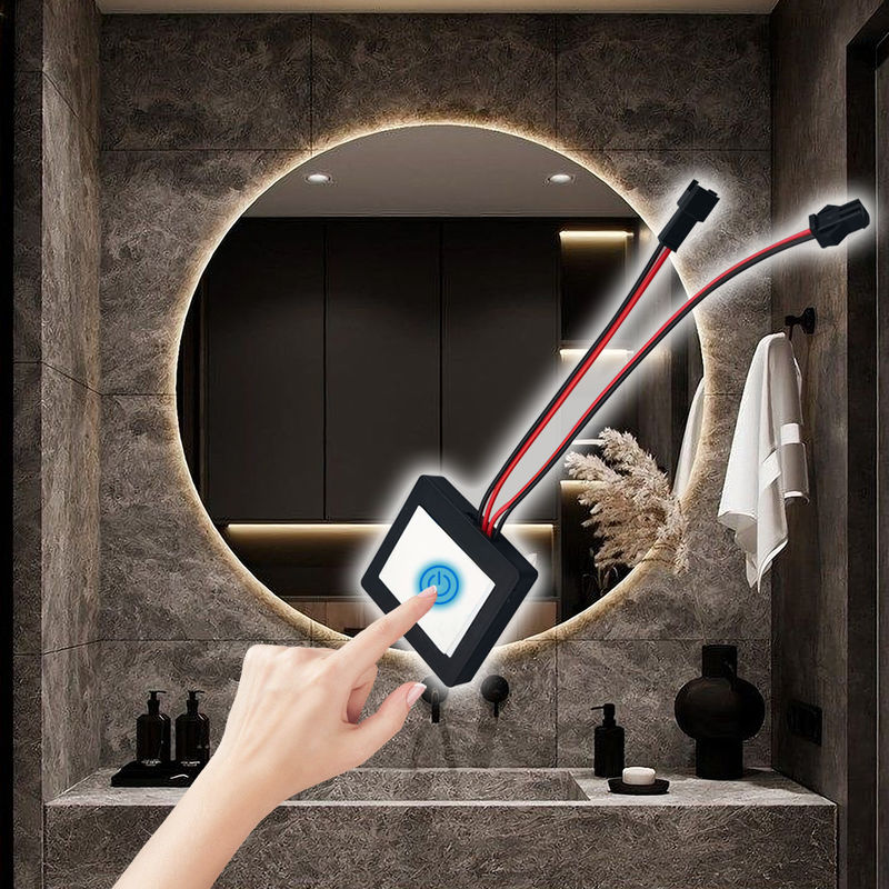 Max. 3A Strom-Touch-Sensor-Schalter für Spiegel 50*46*10mm Produktgröße Smart LED-Licht