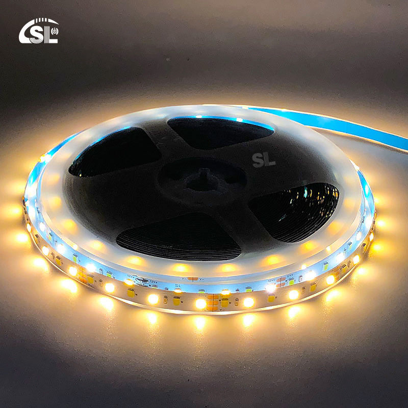 Doppelfarbige LED-Lichtstreifen SMD 2835 120D 8mm 1200-1600LM 2700K-6500K 35Kupfer Ra70