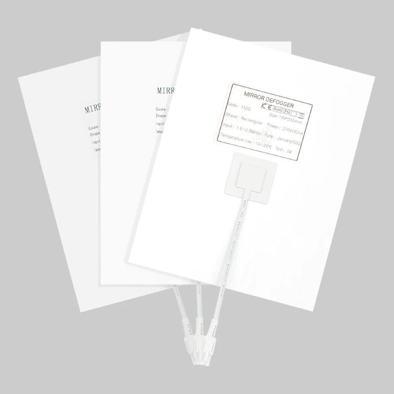 Wasserdichtes PET-Material Nebelschutzfilm für Badezimmerspiegel 150mm*200mm 10-20C