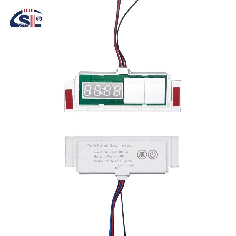 60W Induktionsschalter LED-Lichtdefogger mit Zeit-Temperatur-Anzeige Touch-Sensor Schrittloser Dimmer