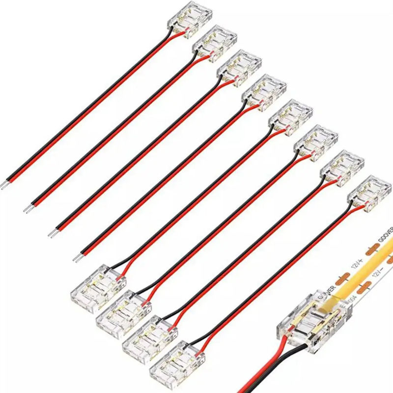 Hotel COB Mini Led Light Strip Drahtverbindungen 2 3 Pin Verbindung Schweißlos CCT 5 8 10mm LED Strip To Strip Drahtverbindung