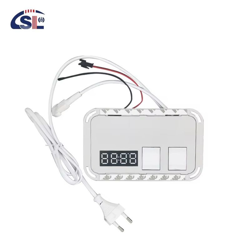 60W Mini Smart Mirror Touch LED Lichtschalter mit Defogger DC12V Zeit- und Temperaturanzeige