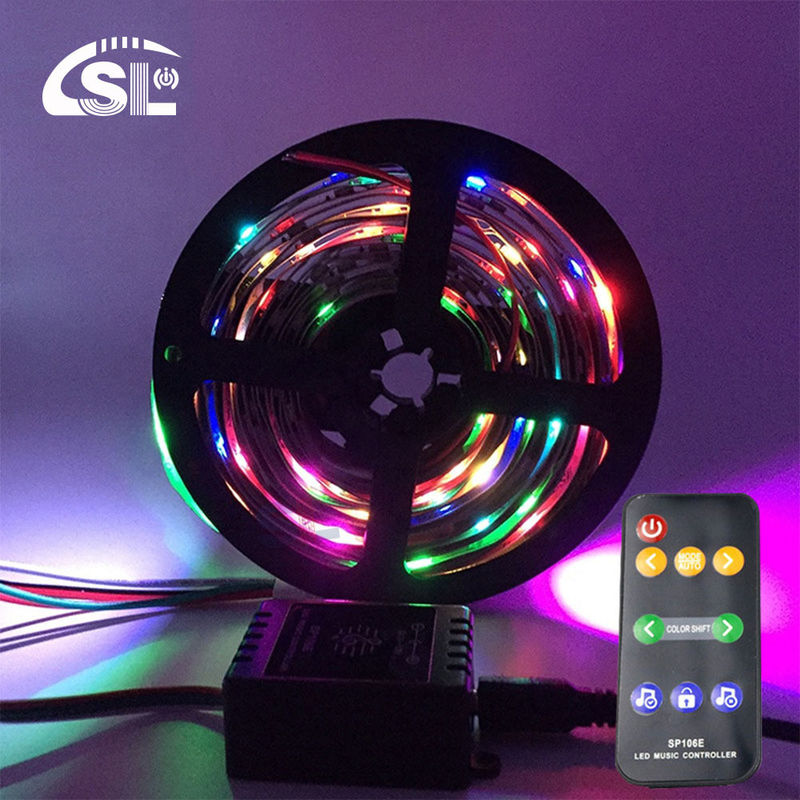 DC5V-12V SP106E 9-Taste Musikcontroller für WS2811/WS2812B/6812/1903/6803 LED-Tape Easy